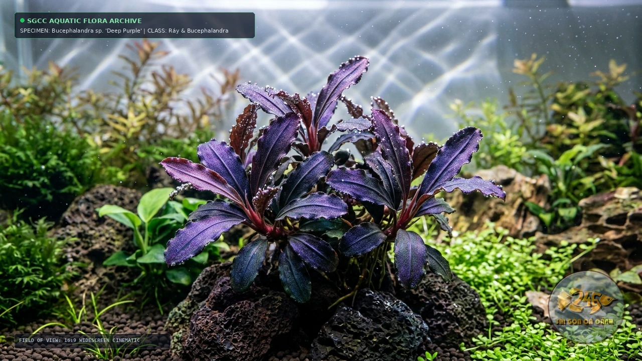 Bucephalandra sp. 'Deep Purple' (Bucephalandra Deep Purple