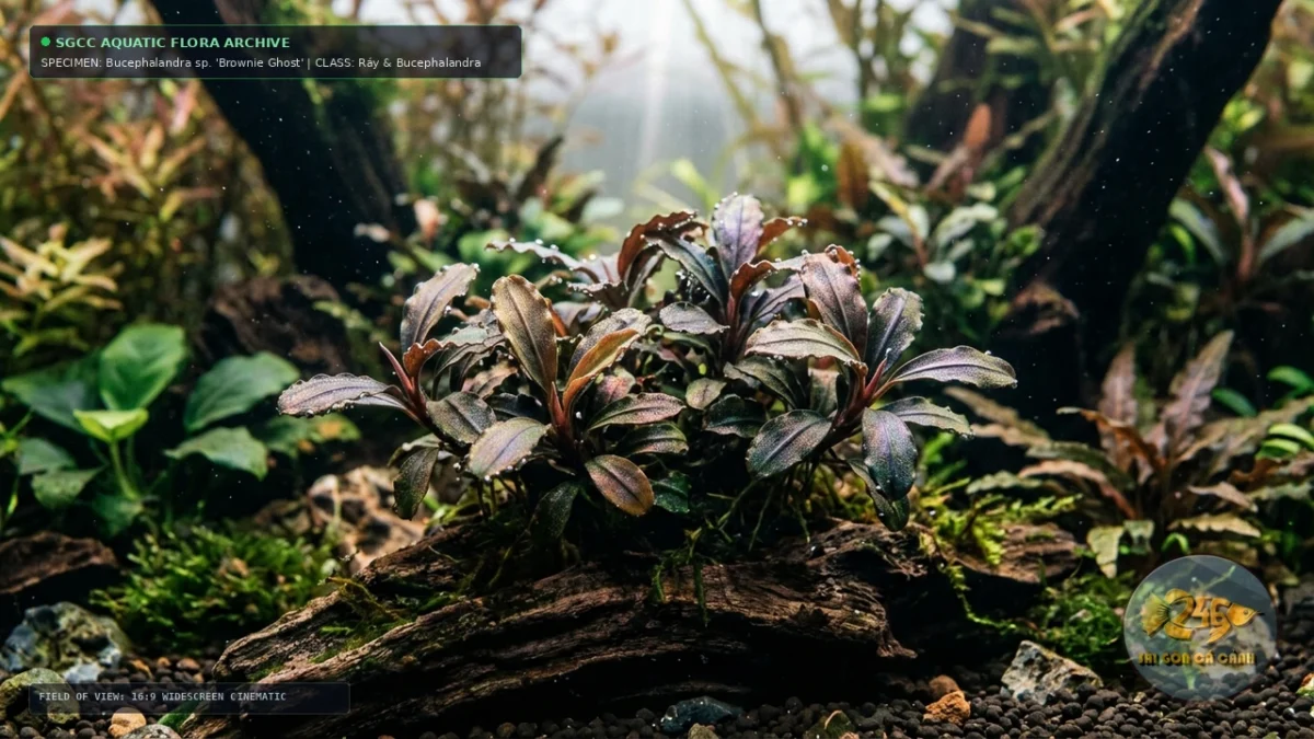Bucephalandra sp. 'Brownie Ghost' (Bucephalandra Brownie Ghost